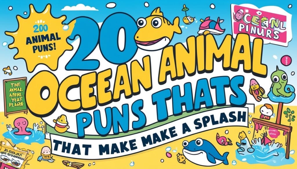 200 Ocean Animal Puns That Make a Splash 1
