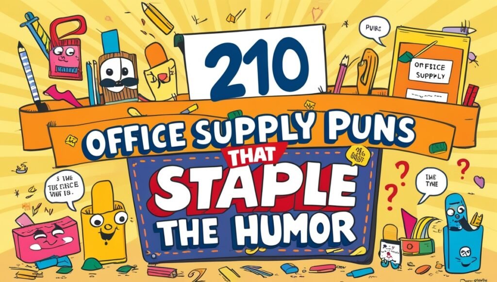 210 Office Supply Puns That Staple the Humor 1