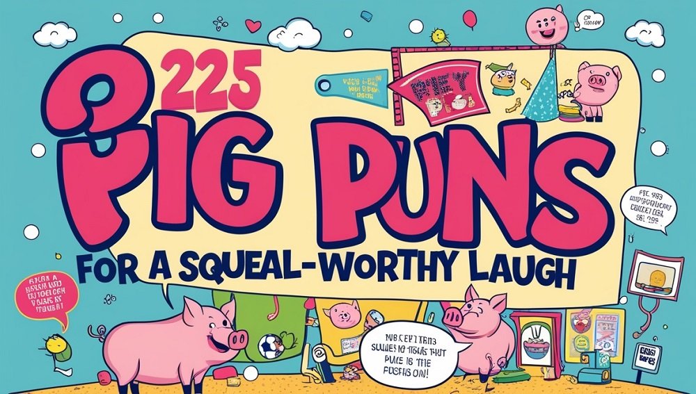 225 Pig Puns for a Squeal-worthy Laugh 1