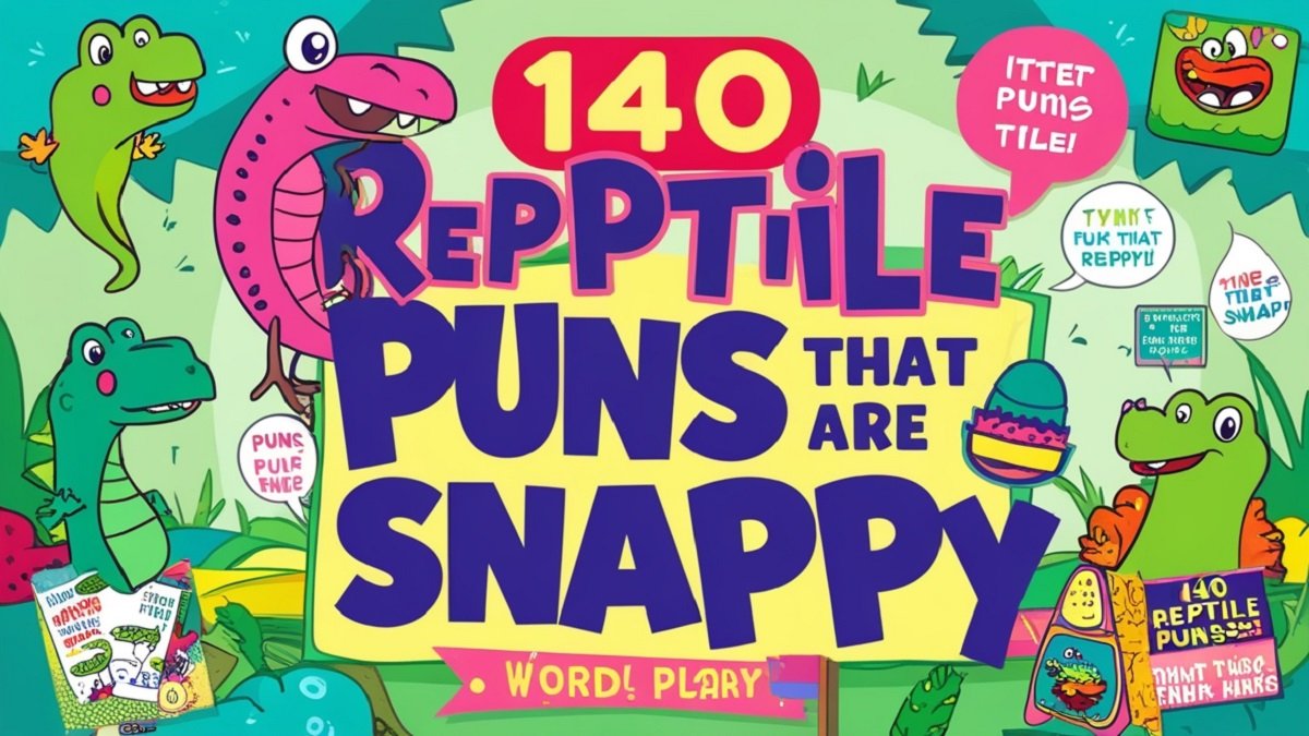 Read more about the article 140 Reptile Puns That Are Snappy