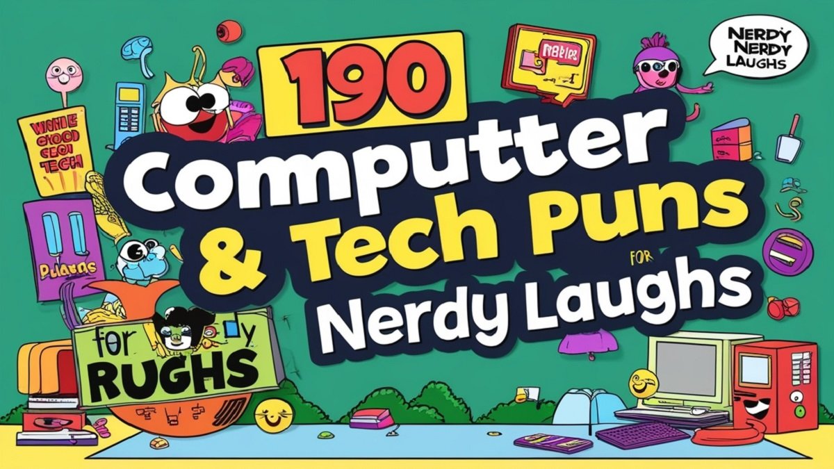 You are currently viewing 190 Computer & Tech Puns for Nerdy Laughs