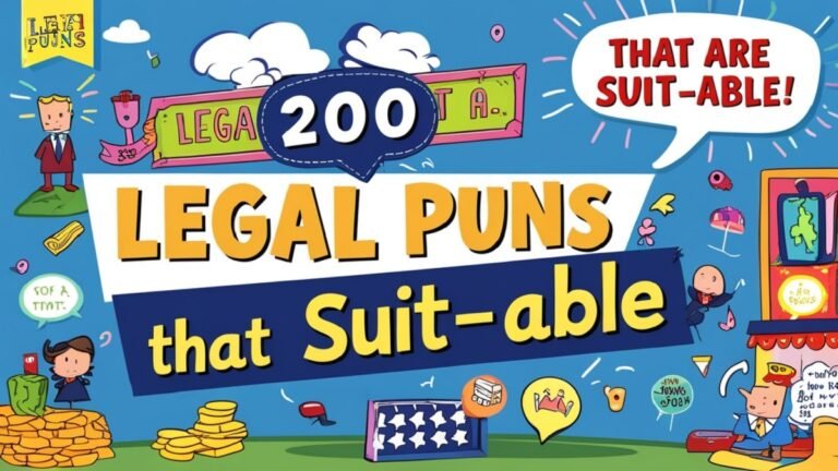 200 Legal Puns That Are Suit-able