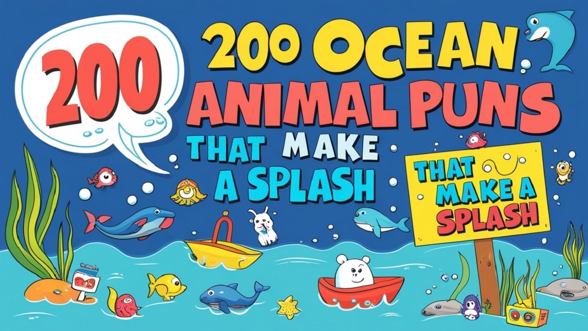Read more about the article 200 Ocean Animal Puns That Make a Splash