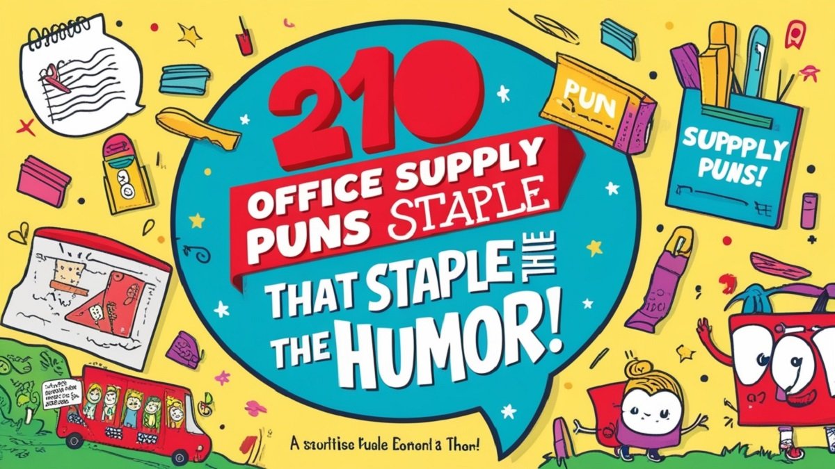 Read more about the article 210 Office Supply Puns That Staple the Humor