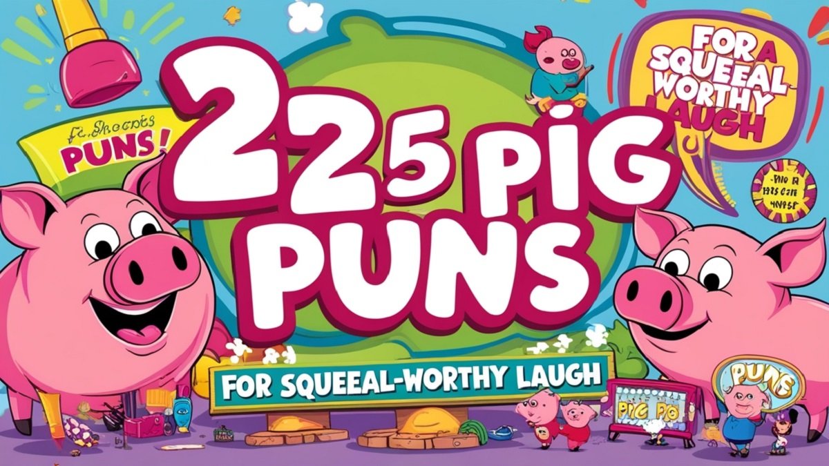 Read more about the article 225 Pig Puns for a Squeal-worthy Laugh