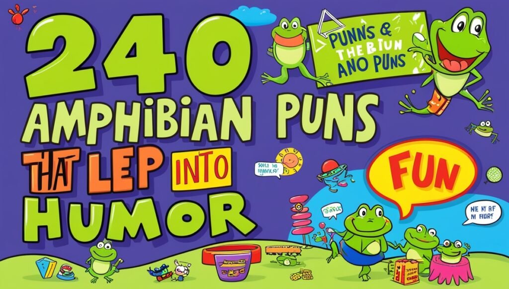 240 Amphibian Puns That Leap into Humor 1