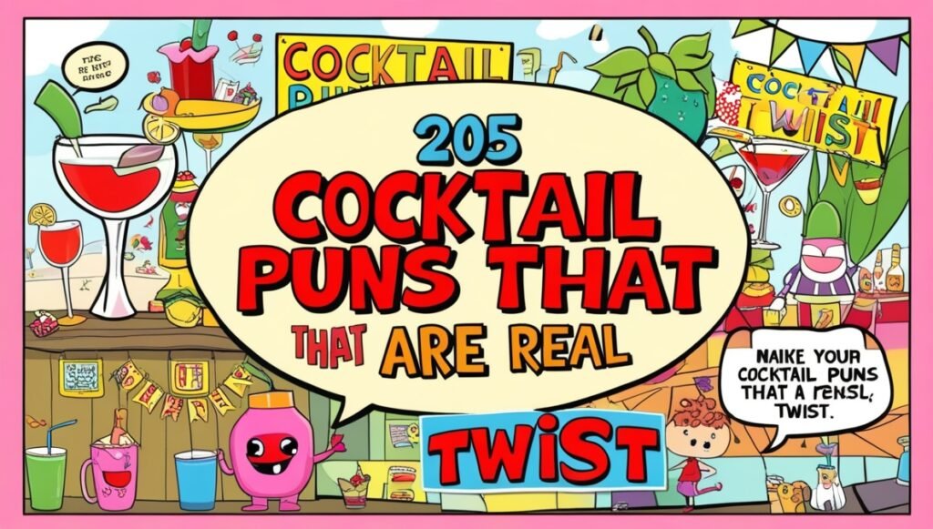 205 Cocktail Puns That Are a Real Twist 1