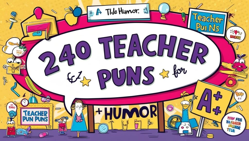 240 Teacher Puns for A+ Humor 1