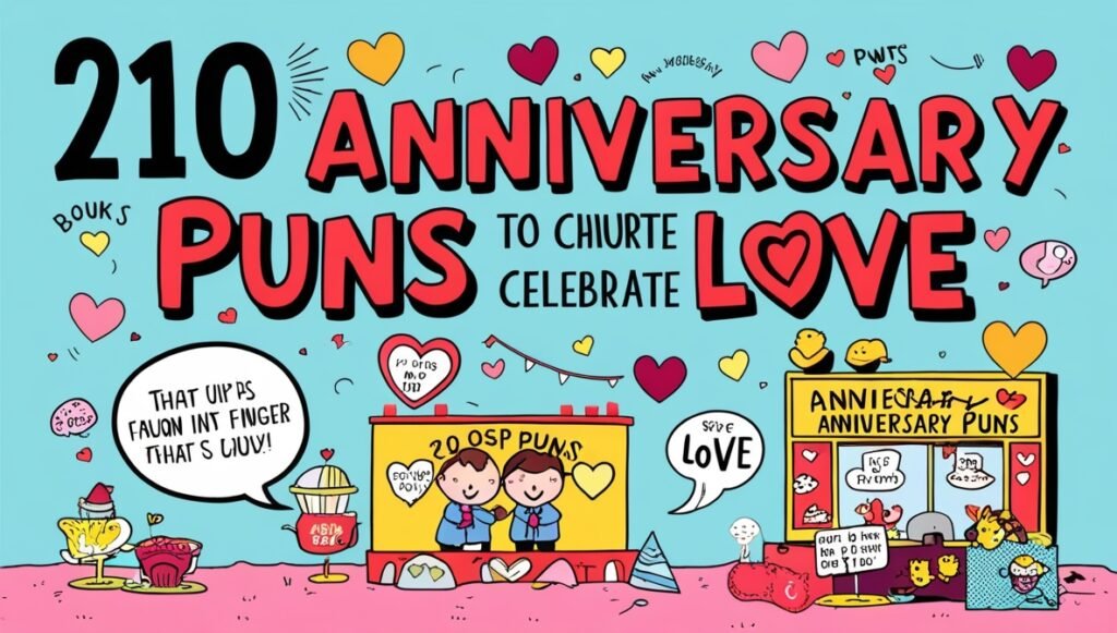 210 Anniversary Puns to Celebrate Love 1