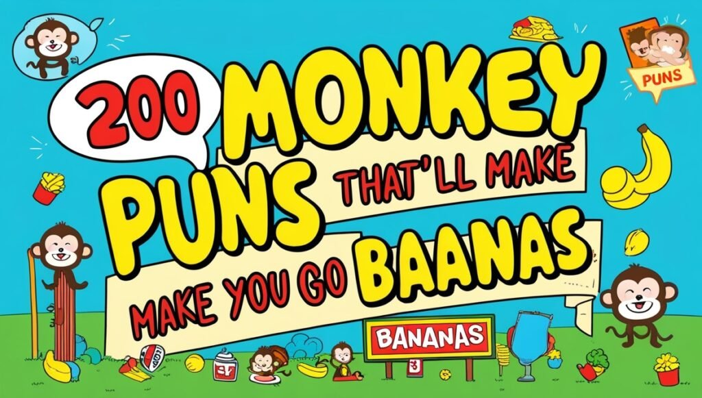 200 Monkey Puns That’ll Make You Go Bananas 1
