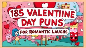 Read more about the article 185 Valentine Day Puns for Romantic Laughs