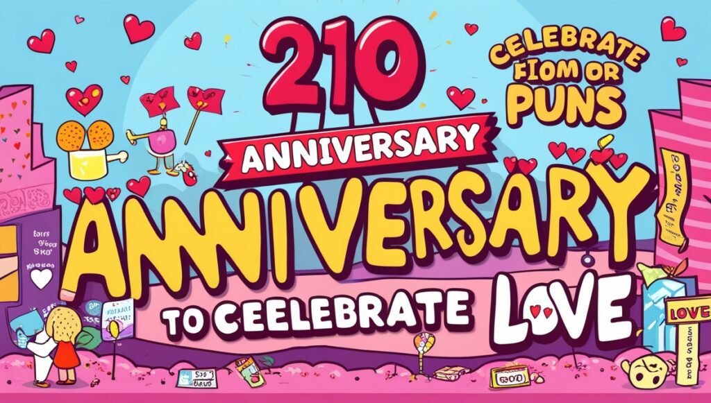 210 Anniversary Puns to Celebrate Love 2