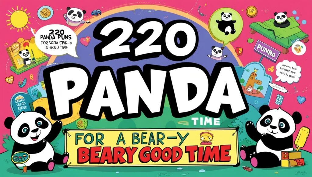 220 Panda Puns for a Bear-y Good Time 2