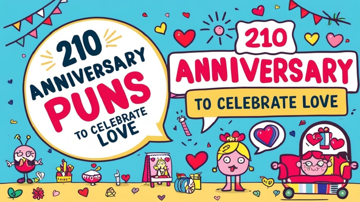 You are currently viewing 210 Anniversary Puns to Celebrate Love