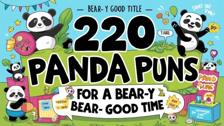 220 Panda Puns for a Bear-y Good Time
