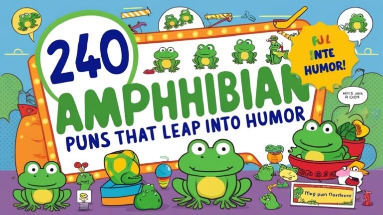 235+ Amphibian Puns That Leap into Humor