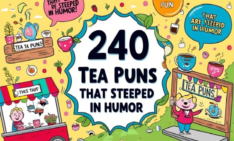 240 Tea Puns That Are Steeped in Humor