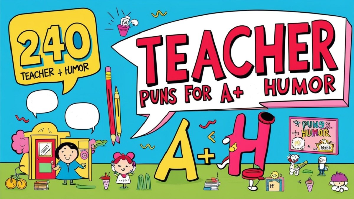 You are currently viewing 240 Teacher Puns for A+ Humor