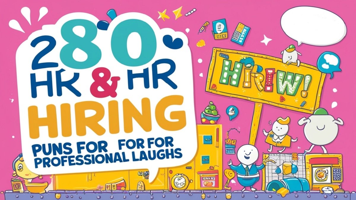 You are currently viewing 280 HR and Hiring Puns for Professional Laughs