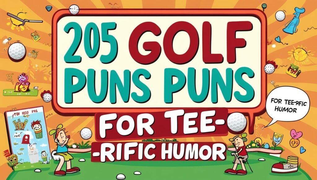 205 Golf Puns for Tee-rific Humor 1