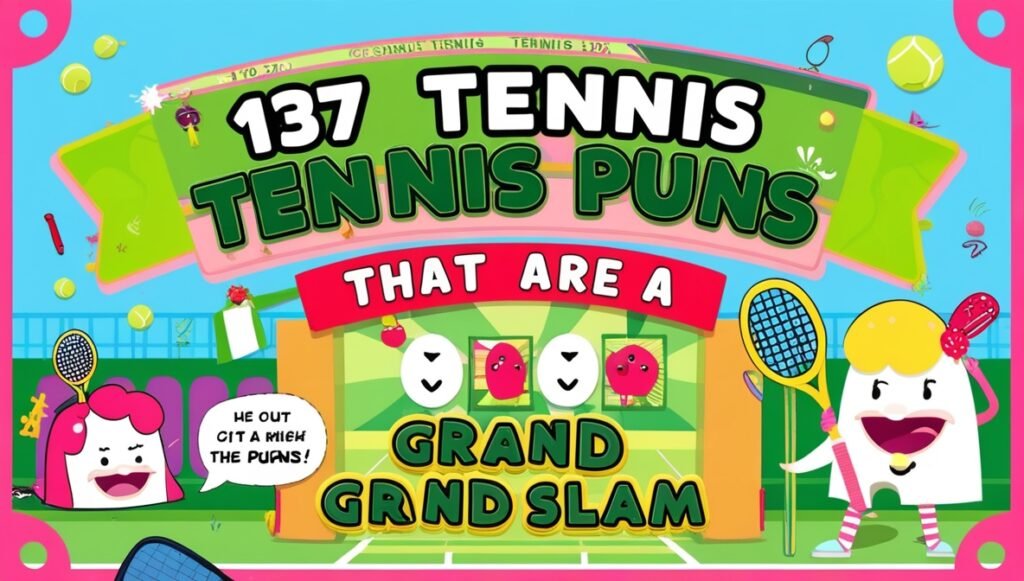137 Tennis Puns That Are a Grand Slam 1