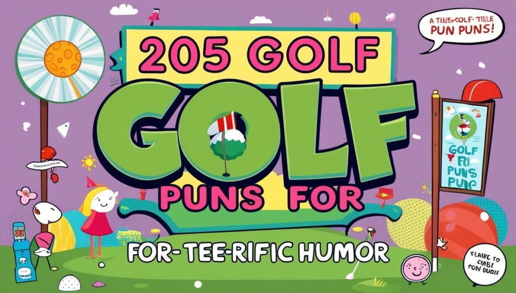 205 Golf Puns for Tee-rific Humor 2