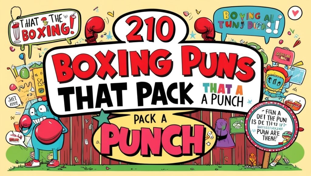 210 Boxing Puns That Pack a Punch 2